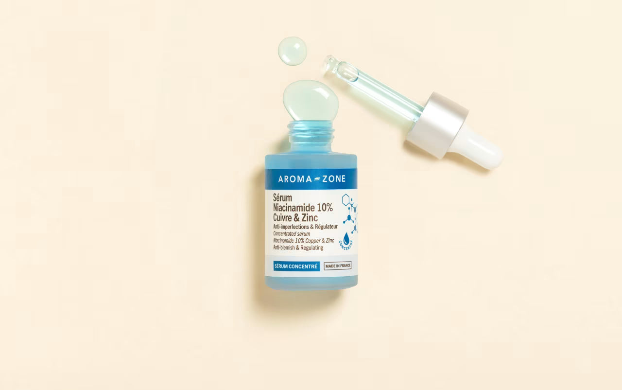 Sérum concentré Niacinamide 10%, Cuivre & Zinc Anti-imperfections  Séborégulateur
